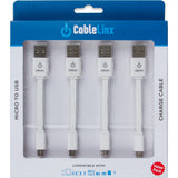 ChargeHub CableLinx Value Pack of 4 Micro to USB Cables | MaxStrata®