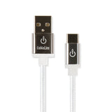 CableLinx Elite 8" USB-C to USB-A Charge & Sync Braided Cable | MaxStrata®