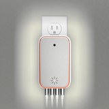 ChargeHub X4 - 4-Port USB SuperCharger & Night Light - White | MaxStrata®