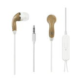 Reiko In-Ear Headphones with Mic in Gold | MaxStrata