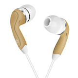 Reiko In-Ear Headphones with Mic in Gold | MaxStrata