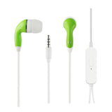 Reiko In-Ear Headphones with Mic in Green | MaxStrata