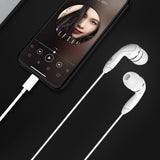 Reiko In-Ear Headphones with Mic for IOS in White | MaxStrata