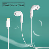 Reiko In-Ear Headphones with Mic for IOS in White | MaxStrata